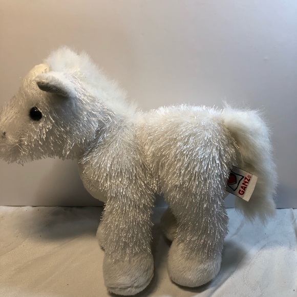 Webkinz Ganz White Horse Plush Stuffed Animal 10" American Albino no code - Picture 2 of 11